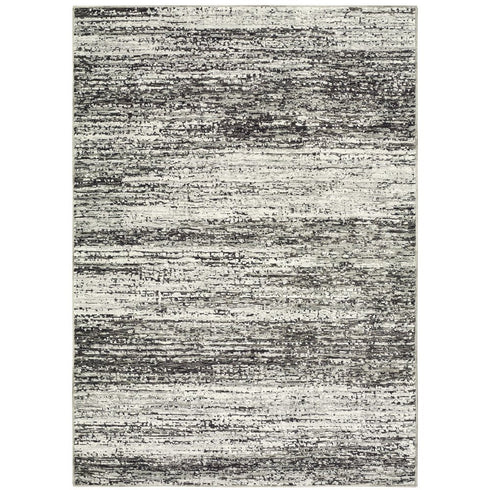 2' X 8' Gold And Slate Abstract Runner Rug
